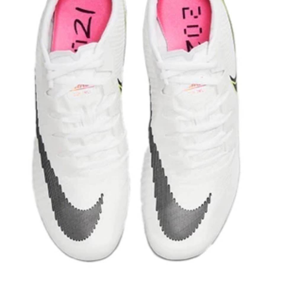 Nike Zoom Ja Fly 3 Track Cleats White Pink DM2338-100 Men’s Size 11.5 - Picture 9 of 10